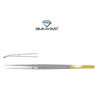 Diam-n-Dust™ Micro Ring Forcep Curved - With Counter Balance Stainless Steel, 21 cm - 8 1/4" Diameter 1.0 mm